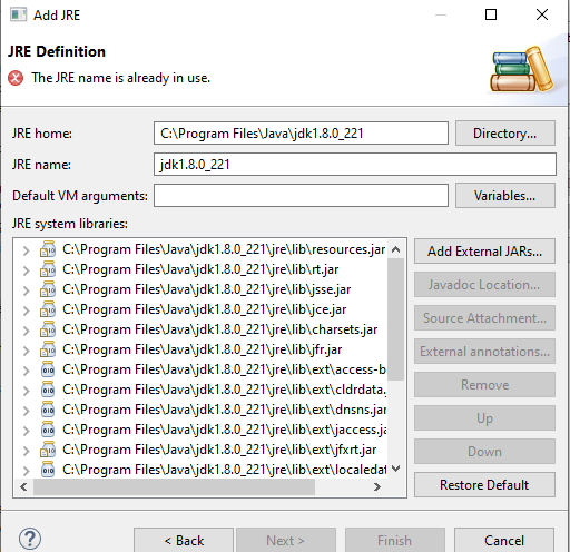 jre home gets populated